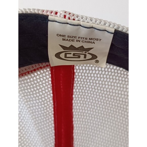 Las Vegas 1905 Trucker Hat Mesh Blue Striped Snapback Cap - Picture 6 of 6